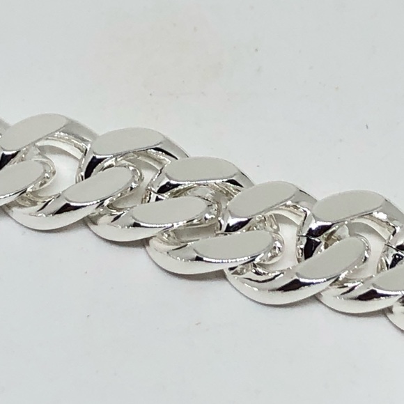 Unisex Gold Plated Cuban Link Bracelet - Picture 6 of 10